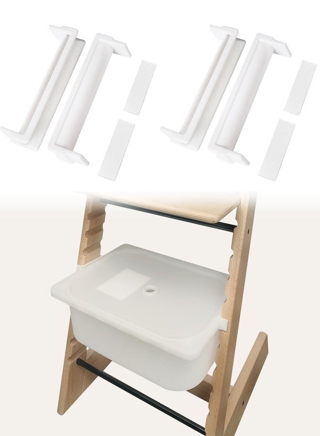 MITCHENIFY Trofast Adapters Compatible with Stokke Tripp Trapp High Chair and Trofast Plastic & Mesh Storage Bins, Accessories for Stokke Tripp Trapp High Chair, 2 Packs - Image 1